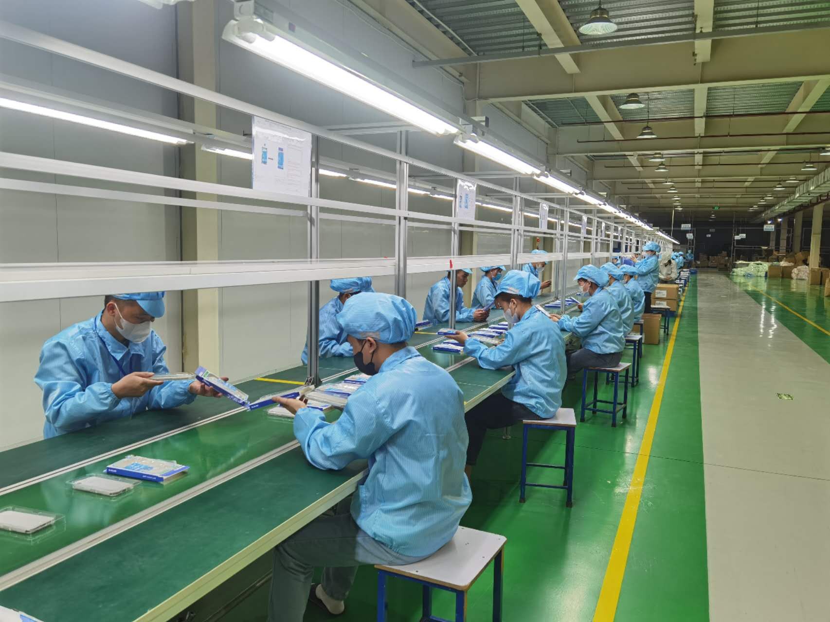 Packaging line workstations