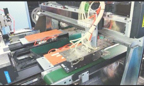 Film hot-press forming station